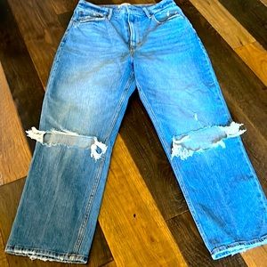 Abercrombie Curve Love Ankle Straight Leg Ultra High Rise Size 10/30